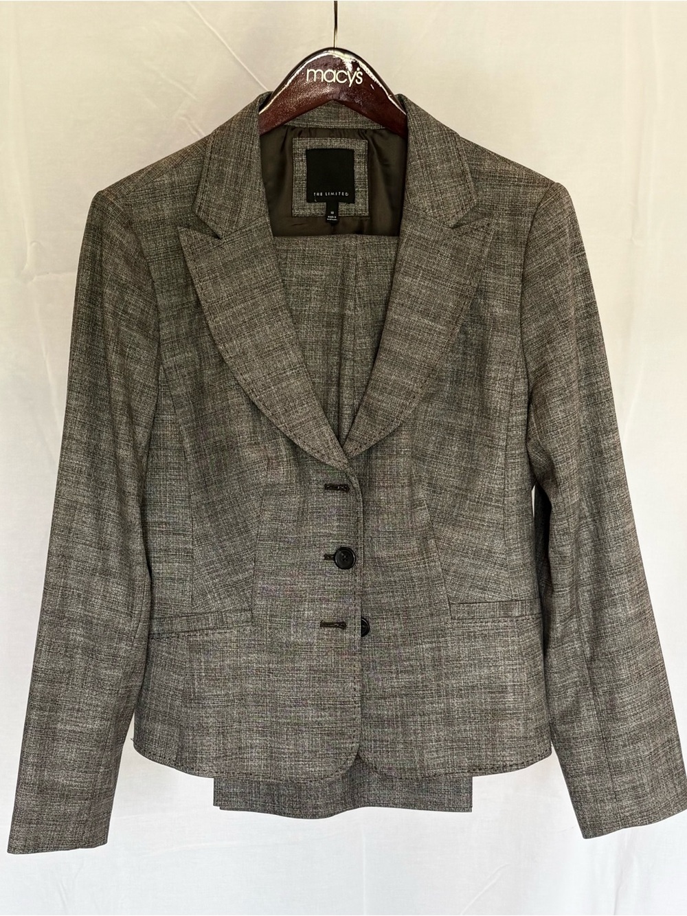 The Limited Collection Brown Plaid Women's 2 Piece Suit